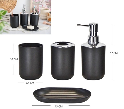 Set Toilette 4 Piezas 670NEGii